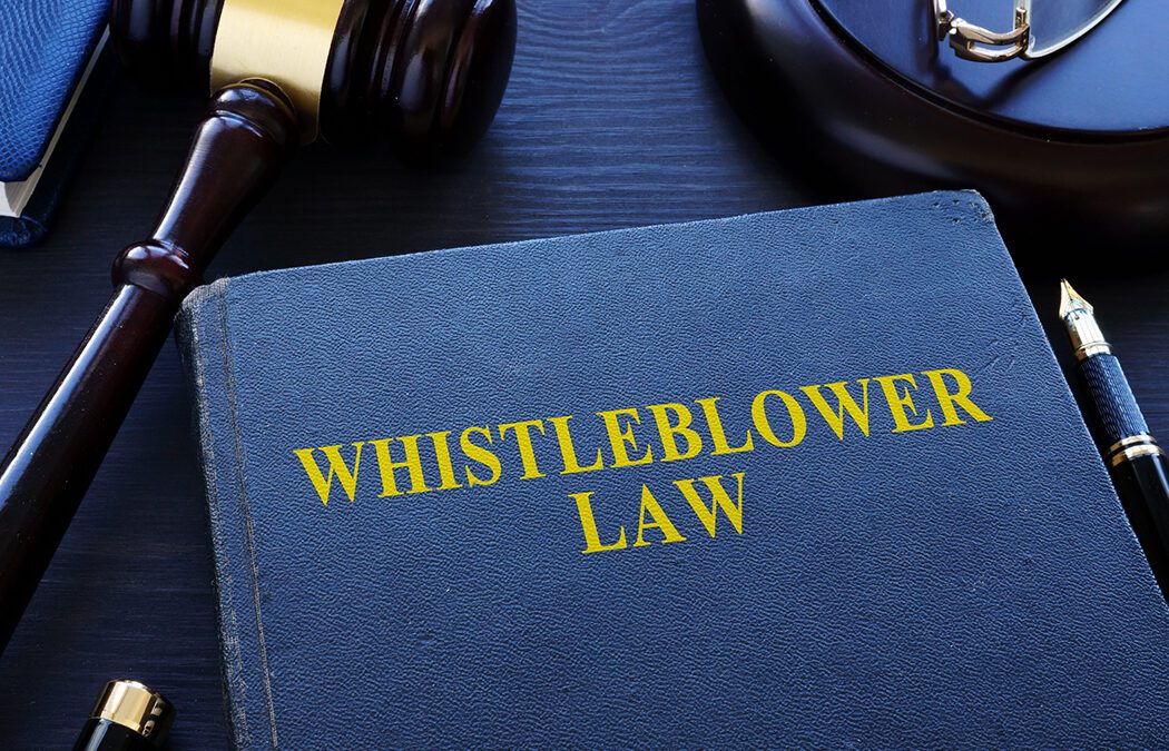 Whistleblower law book and gavel in a court. Stock image: Designer491, Getty Images